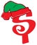 Santa Hat Money Sign