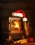 Santa Hat on Wood Stove