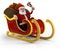 Santa in his sleigh