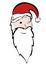 Santa Klaus in Color Comic Style.