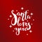 Santa loves you poster