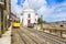 Santa Luzia Church and vintage tram of Lisbon