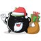 Santa magic cauldron character cartoon