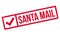 Santa Mail rubber stamp