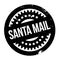 Santa Mail rubber stamp