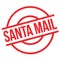 Santa Mail rubber stamp