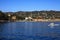 Santa margherita Ligure village view from the boat sailing to Portofino, Genova, Liguria, Italy