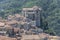 `santa Maria del Poggio` church at old uphill village, Rivello, Italy