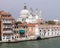 Santa Maria della Salute basilica and city skyline in summer Venice