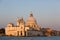 Santa Maria della Salute church on a sunrise, Venice,