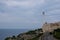 Santa Maria di Leuca, Italy. Photograph taken from the road of the iconic lighthouse located next to Basilica De Finibus Terrae
