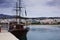 Santa Maria pirate tourist ship in the Rethymno harbour