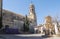 Santa Maria square, Santa Maria fountain, Baeza cathedral, Jaen, Spain