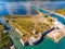 Santa Maura Castle Lefkada aerial view