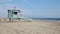 Santa Monica beach lifeguard tower