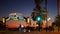 SANTA MONICA, LOS ANGELES CA USA - 19 DEC 2019: Summertime iconic vintage symbol. Classic illuminated retro sign on pier.