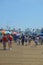 Santa Monica Pier Crowded With People In The 4th Of July. July 04, 2017. Travel Architecture Holidays.