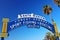 Santa Monica Pier entrance view on Ocean Ave, Santa Monica â€“ Los Angeles