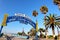 Santa Monica Pier entrance view on Ocean Ave, Santa Monica â€“ Los Angeles