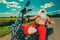 Santa on a motorcycle