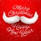 Santa moustache, Merry Christmas card