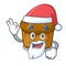 Santa mufin blueberry mascot cartoon
