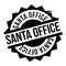 Santa Office rubber stamp