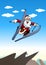 Santa play ski