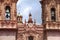 Santa prisca facade in taxco guerrero, mexico