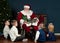 Santa reading to kids