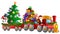 Santa Reindeer Snowman Train Gifts Christmas Tree