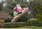 Santa on a rocket sleigh in Highland Park, Dallas, Texas