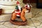 Santa rocking horse