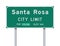 Santa Rosa City Limit road sign