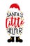 Santa\\\'s little helper - Santa hat and boots with stars