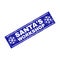 SANTA`S WORKSHOP Scratched Rectangle Stamp Seal with Snowflakes