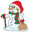 Santa snowman