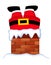 Santa stuck in chimney