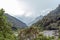 The Santa Teresa River in green lush valley of Andes mountains, Peru