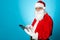 Santa using newly launched electronic tablet
