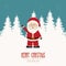 Santa wave snow winter background