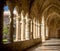 Santander Cathedral, hallway, columns and arches of the cloister