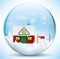 Santas house (glass sphere)