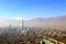 Santiago, chile. View from Cerro San Cristobal.