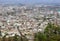 Santiago, Chile, View of the city from the San Cristobal hill.