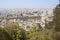 Santiago, Chile, View of the city from the San Cristobal hill.