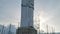 Santiago de Cali, Colombia; February 13 2021: Amazing view of the giant statue of Cristo Rey in the mountains near the city of Cal