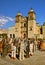 Santo Domingo Church with Migrantes, Oaxaca