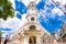SANTO DOMINGO, DOMINICAN REPUBLIC - AUGUST 8, 2017: View of the building Palacio Consistorial. Copy space for text.