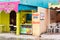 SANTO DOMINGO, DOMINICAN REPUBLIC - AUGUST 8, 2017: View of the tent with fruit. Copy space for text.